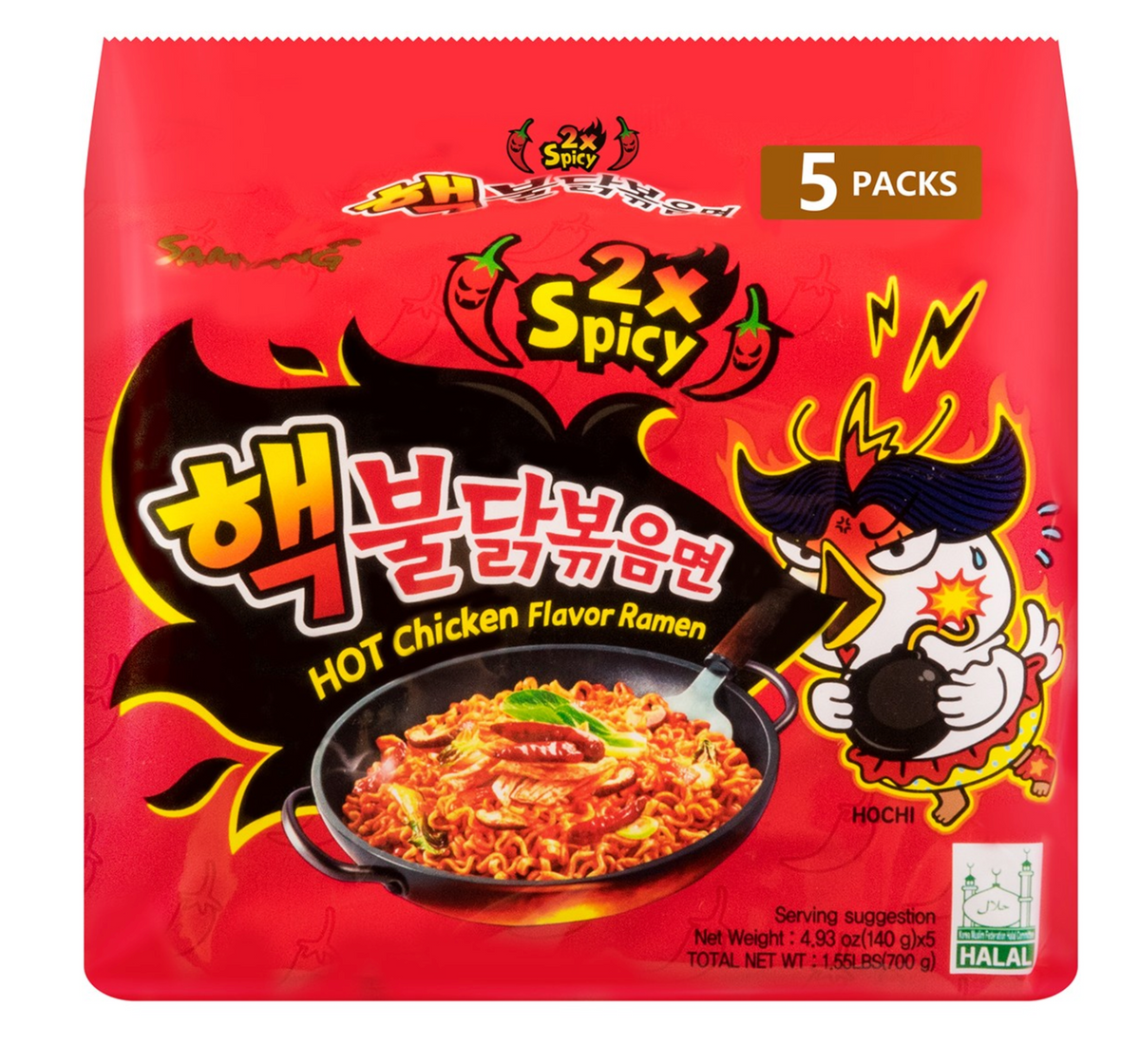 Samyang Buldak Hot Chicken Flavor Ramen Xtreme Spicy 140g x